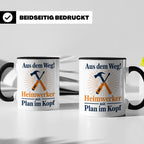 Heimwerker Tasse mit Spruch Aus dem Weg! Lustiges Geschenk f – Schwarz [farbe:schwarz]