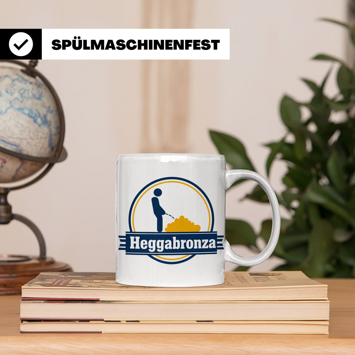 Heggabronza Tasse Schwäbisch lustig Spruch Heckenbronzler Ge – Weiß [farbe:weiß]