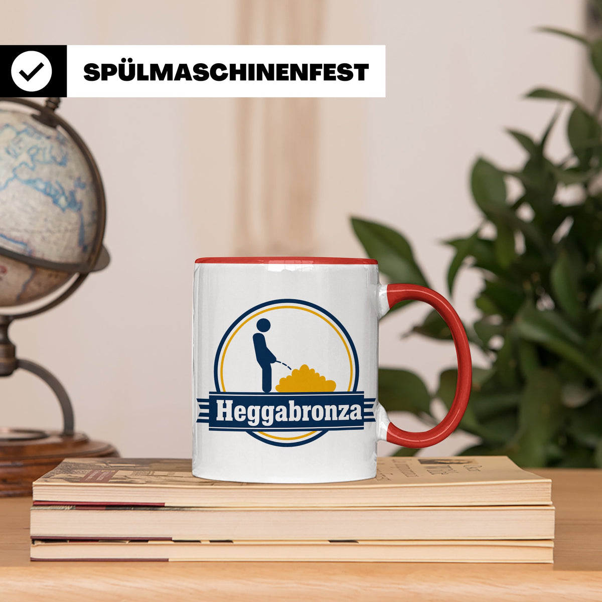 Heggabronza Tasse Schwäbisch lustig Spruch Heckenbronzler Ge – Rot [farbe:rot]