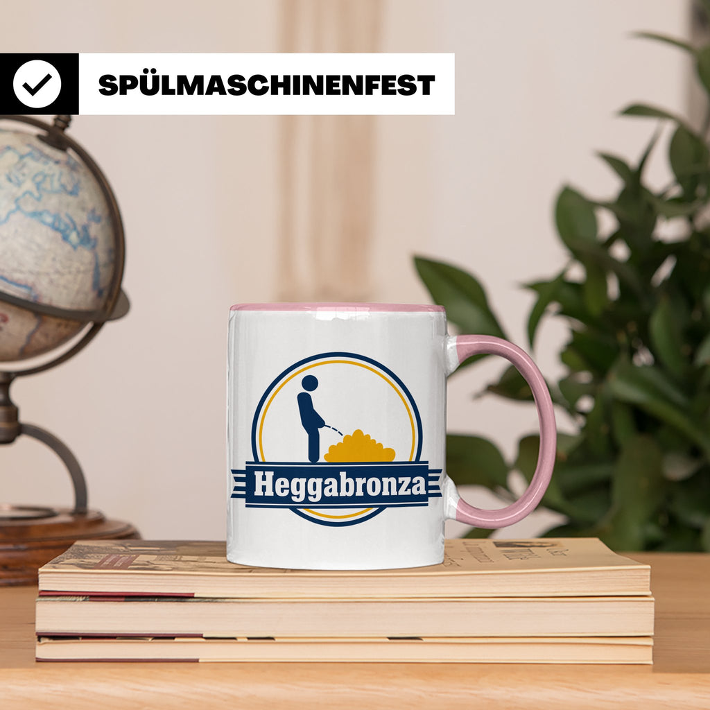 Heggabronza Tasse Schwäbisch lustig Spruch Heckenbronzler Ge – Rosa [farbe:rosa]