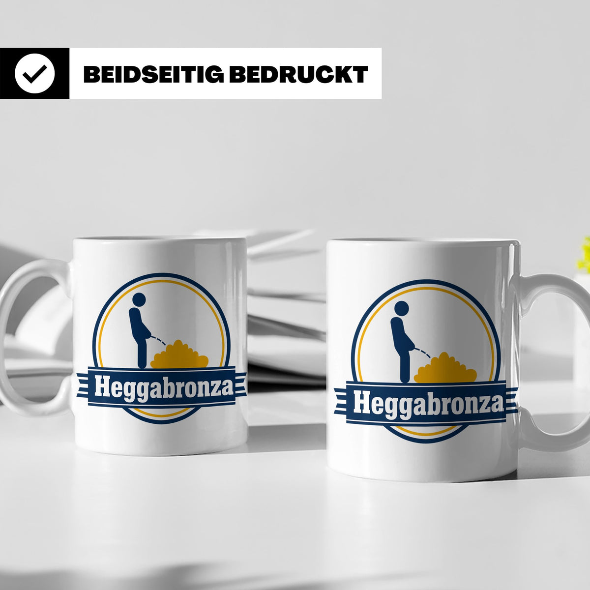 Heggabronza Tasse Schwäbisch lustig Spruch Heckenbronzler Ge – Weiß [farbe:weiß]