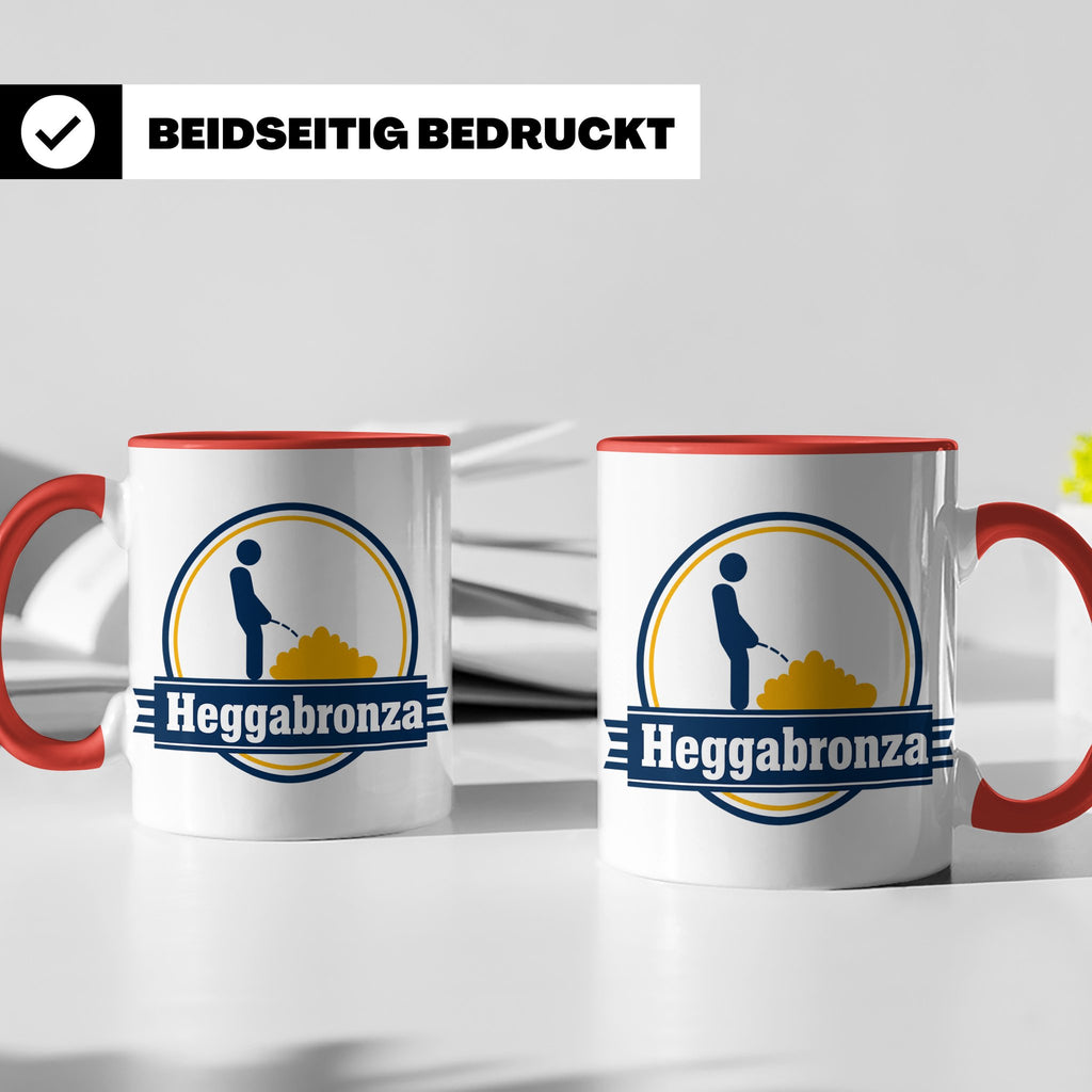 Heggabronza Tasse Schwäbisch lustig Spruch Heckenbronzler Ge – Rot [farbe:rot]