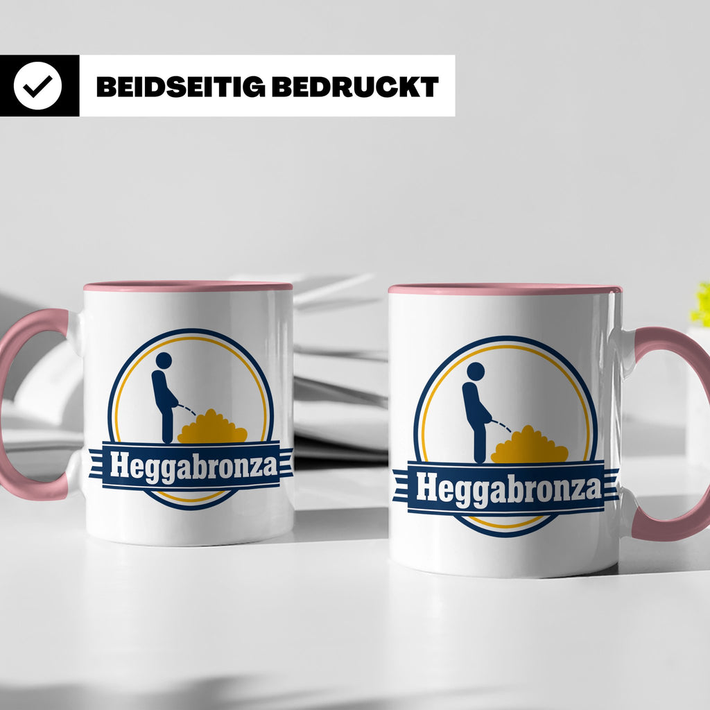 Heggabronza Tasse Schwäbisch lustig Spruch Heckenbronzler Ge – Rosa [farbe:rosa]