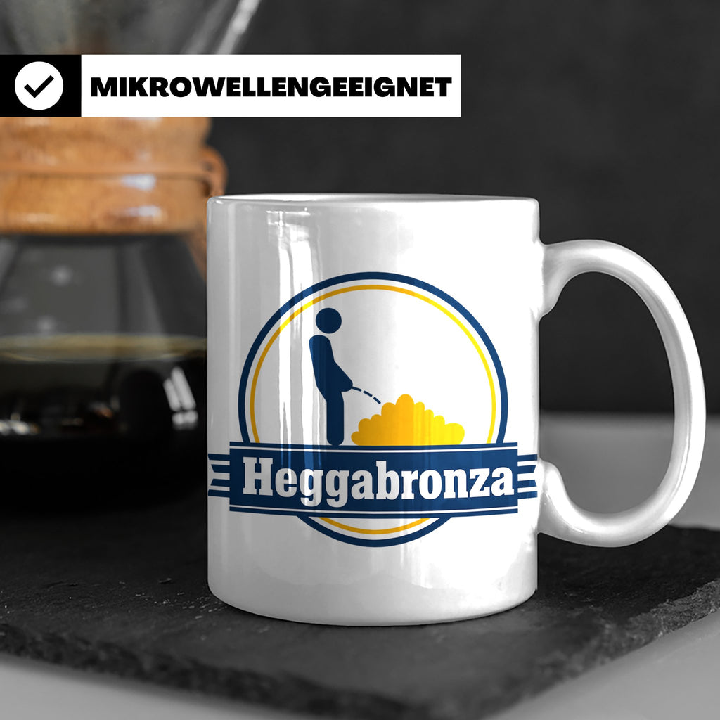 Heggabronza Tasse Schwäbisch lustig Spruch Heckenbronzler Ge – Weiß [farbe:weiß]