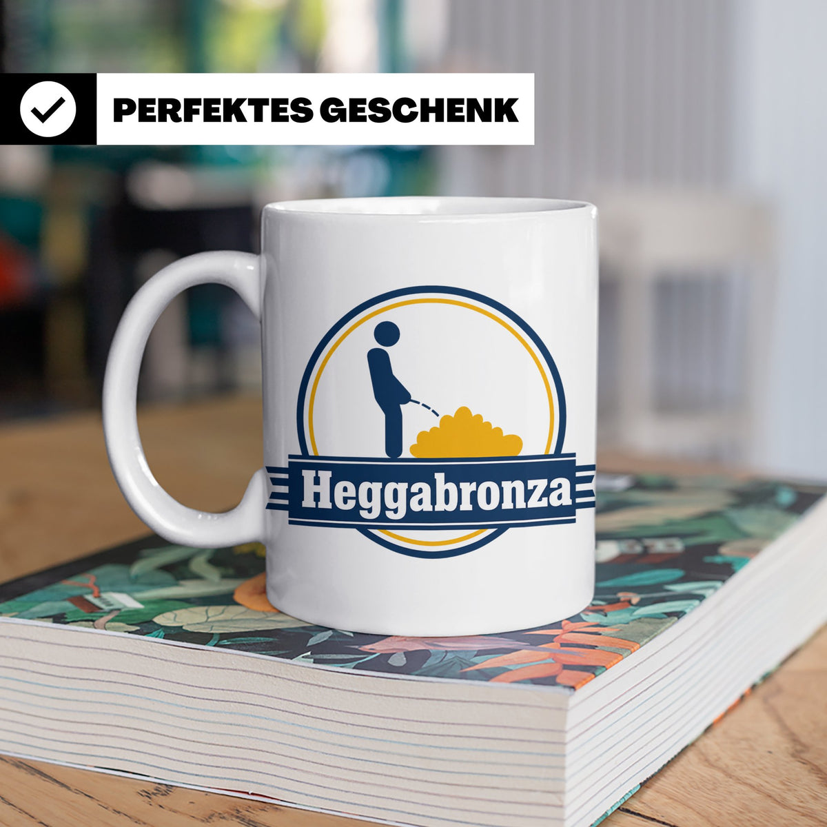 Heggabronza Tasse Schwäbisch lustig Spruch Heckenbronzler Ge – Weiß [farbe:weiß]