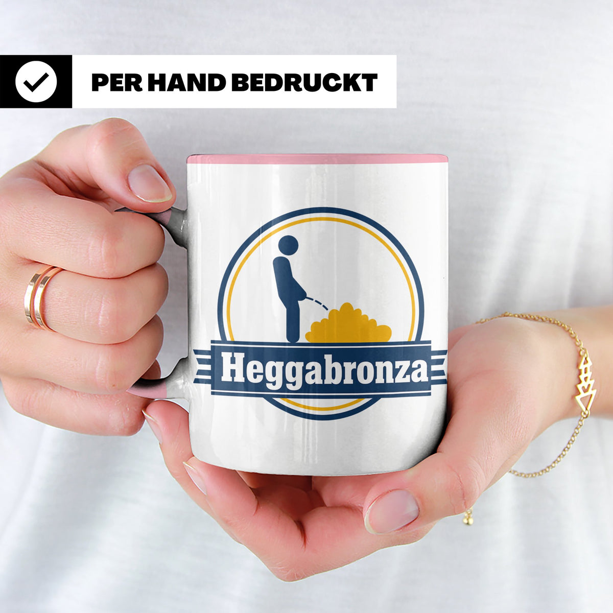 Heggabronza Tasse Schwäbisch lustig Spruch Heckenbronzler Ge – Rosa [farbe:rosa]