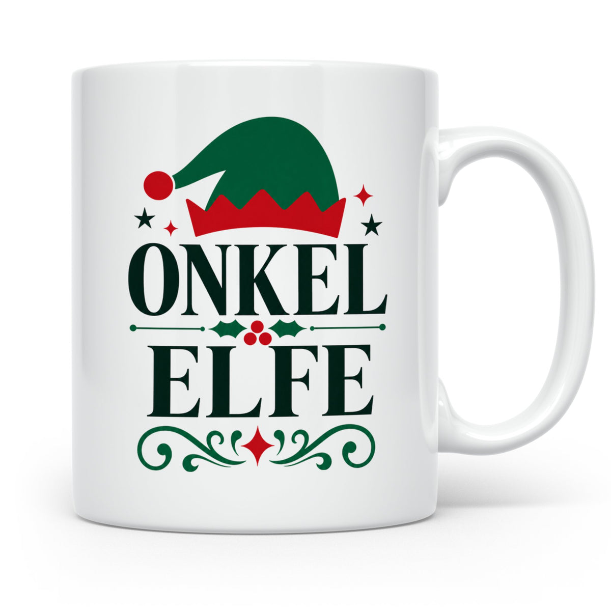 Onkel Elfe Tasse lustig als Geschenkidee für den besten Onke – Weiß [farbe:weiß]