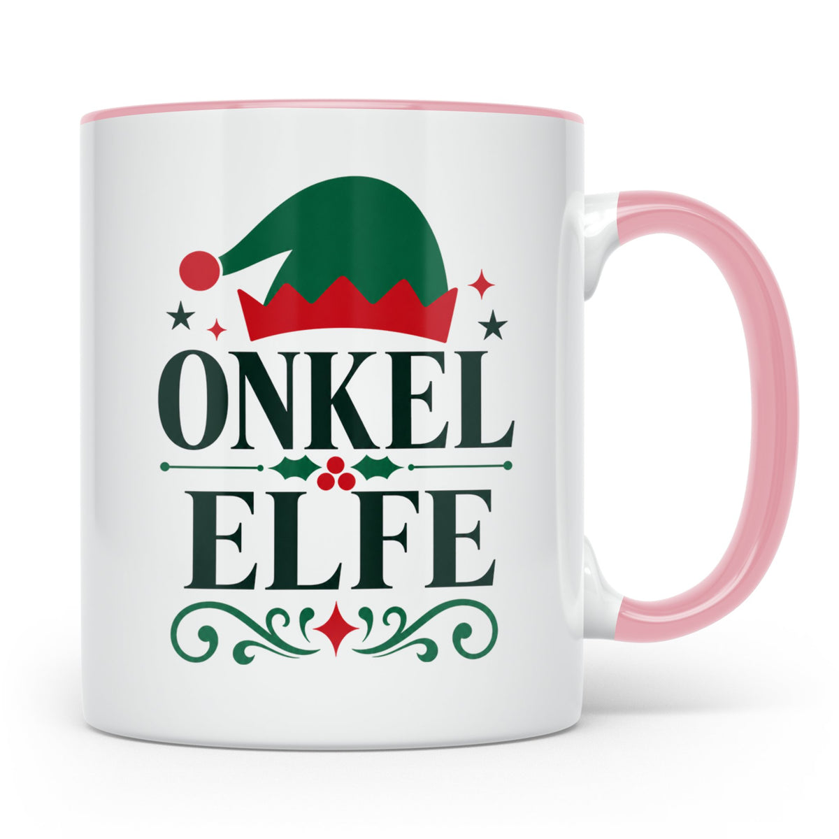 Onkel Elfe Tasse lustig als Geschenkidee für den besten Onke – Rosa [farbe:rosa]