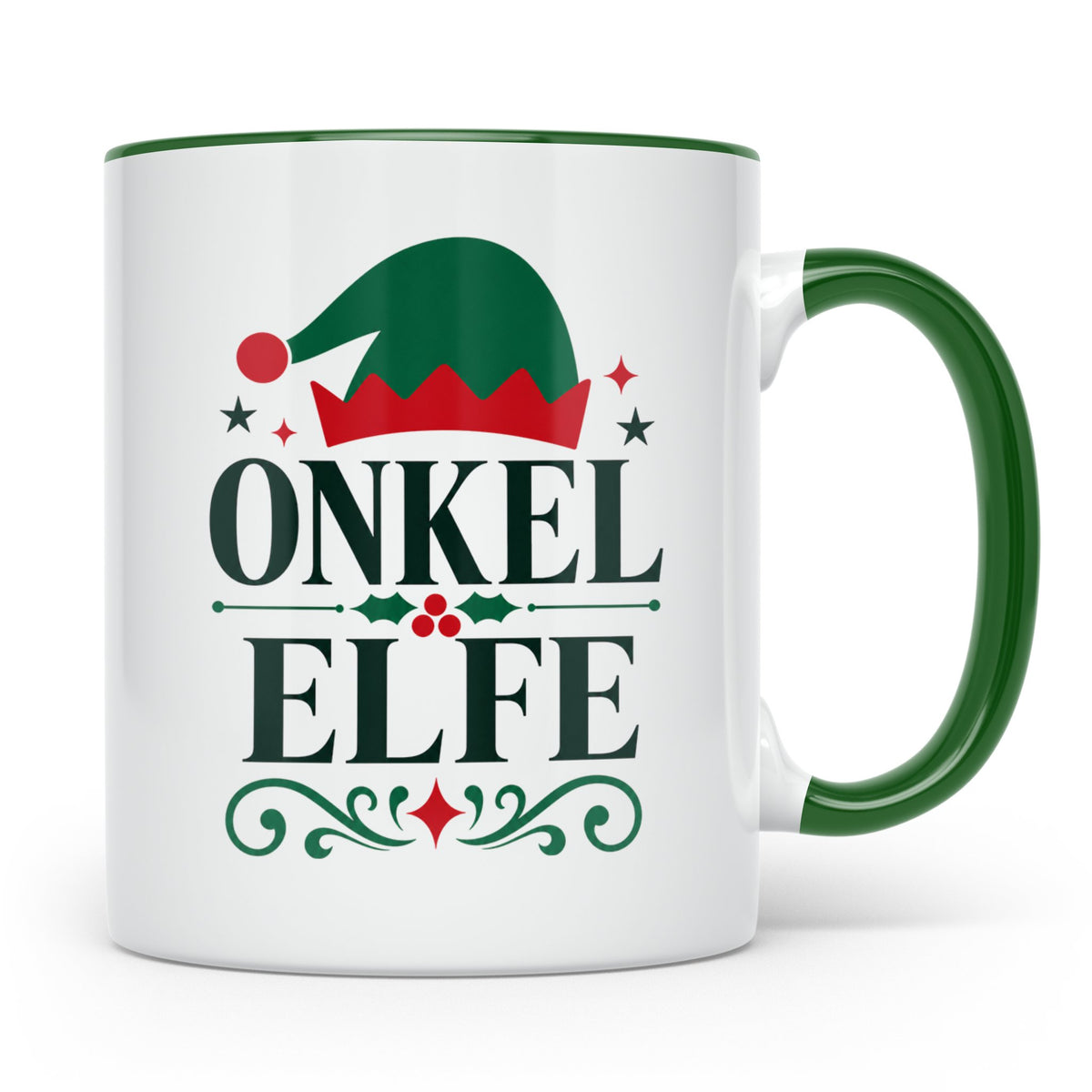Onkel Elfe Tasse lustig als Geschenkidee für den besten Onke – Grün [farbe:grün]