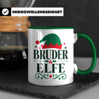 Bruder Elfe Tasse lustig Partnerlook für Brüder Familienoutf – Grün [farbe:grün]