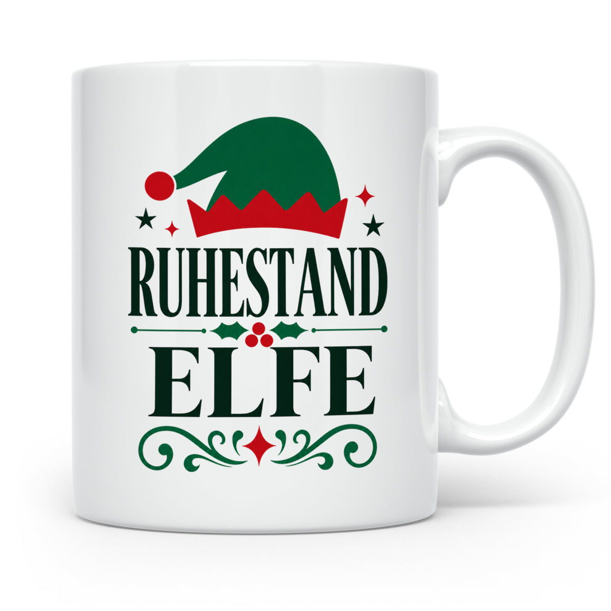Ruhestand Elfe Tasse lustig Geschenk für Rentner Pensionär z – Weiß [farbe:weiß]