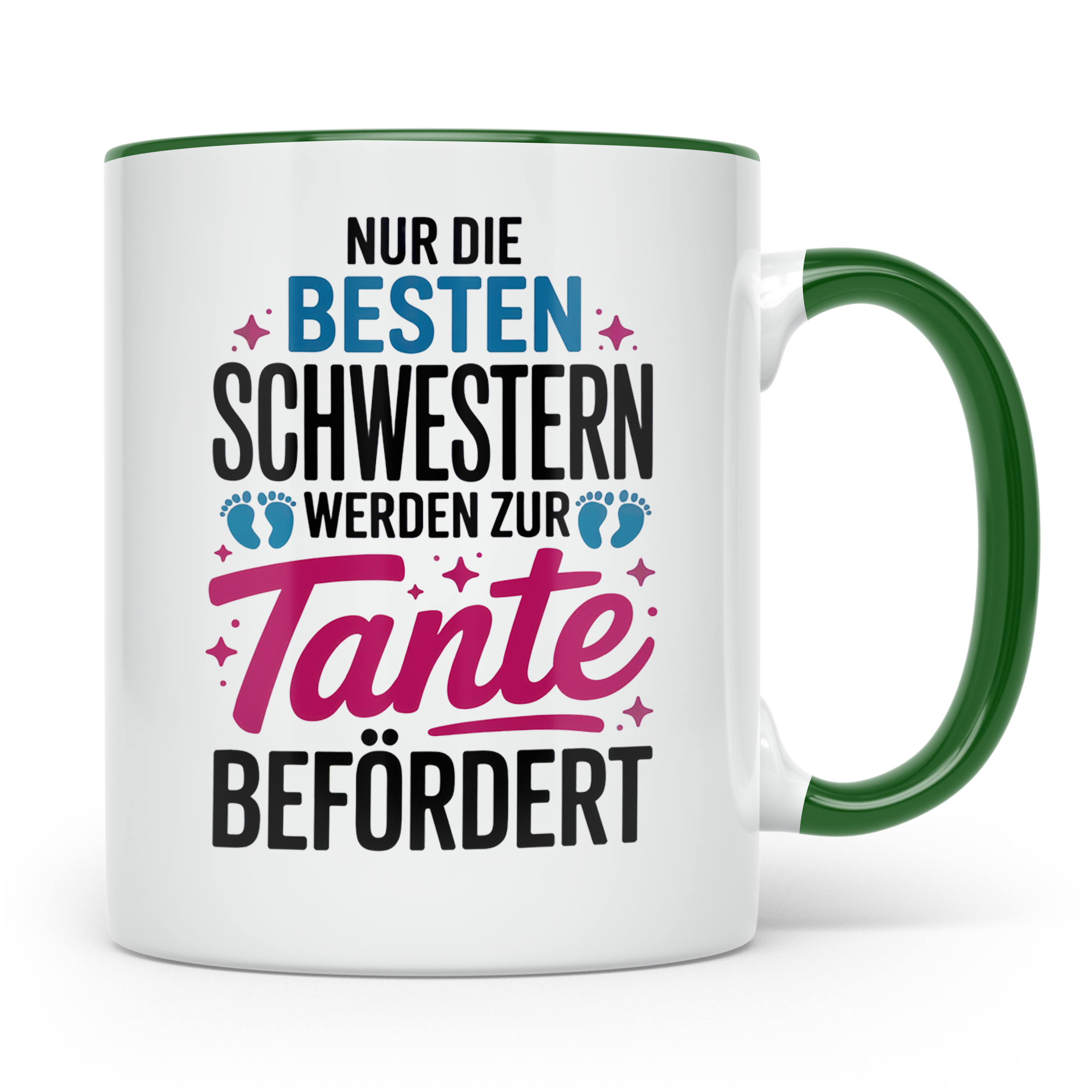 Tante Tasse: Nur die besten Schwestern werden zur Tante befö – Grün [farbe:grün]