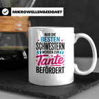 Tante Tasse: Nur die besten Schwestern werden zur Tante befö – Weiß [farbe:weiß]