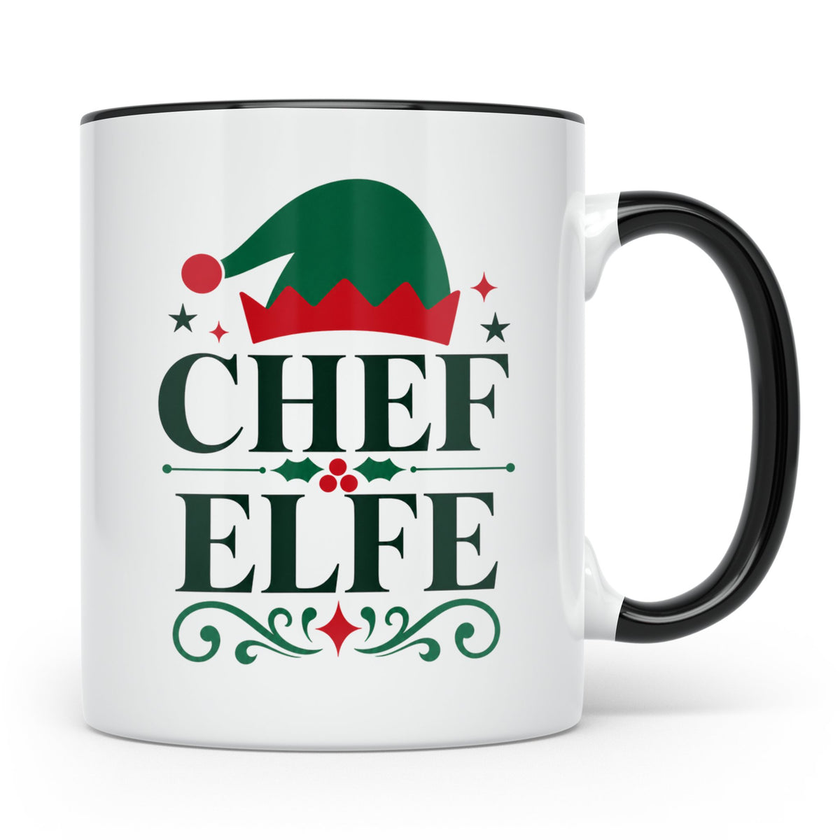 Chef Elfe Tasse lustiger Spruch für Vorgesetzte, Büro Humor  – Schwarz [farbe:schwarz]