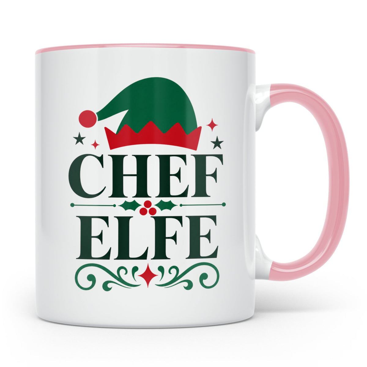 Chef Elfe Tasse lustiger Spruch für Vorgesetzte, Büro Humor  – Rosa [farbe:rosa]