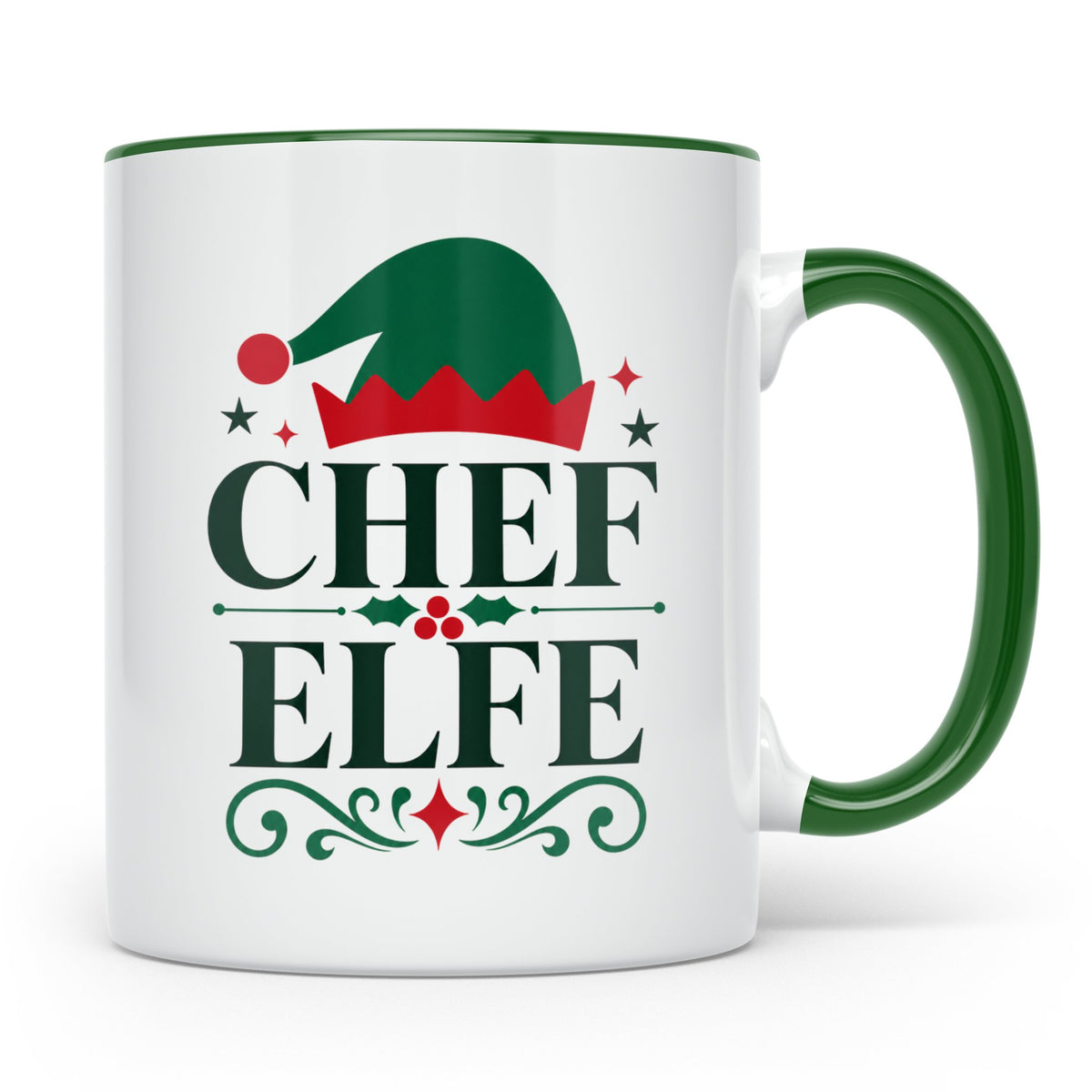 Chef Elfe Tasse lustiger Spruch für Vorgesetzte, Büro Humor  – Grün [farbe:grün]