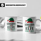 Schwiegerpapa Elfe Tasse lustiger Spruch Kaffeetasse Geschen – Weiß [farbe:weiß]
