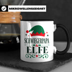 Schwiegerpapa Elfe Tasse lustiger Spruch Kaffeetasse Geschen – Schwarz [farbe:schwarz]
