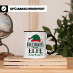 Frechdachs Elfe Tasse lustiger Spruch Weihnachten Wichtel Ge – Schwarz [farbe:schwarz]