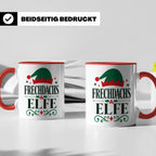 Frechdachs Elfe Tasse lustiger Spruch Weihnachten Wichtel Ge – Rot [farbe:rot]