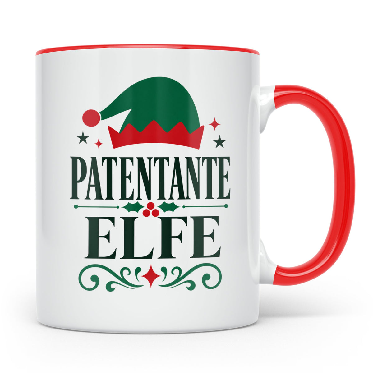 Patentante Tasse Elfe Spruch lustiges Geschenk für die beste – Rot [farbe:rot]