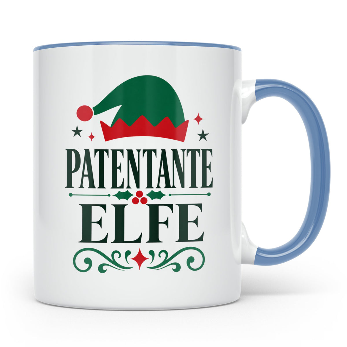 Patentante Tasse Elfe Spruch lustiges Geschenk für die beste – Blau [farbe:blau]