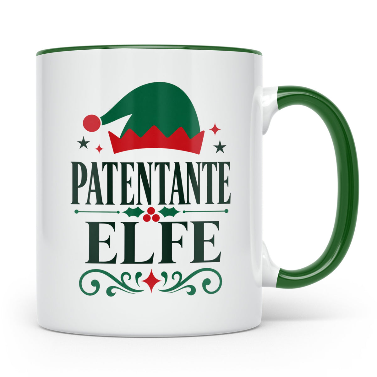 Patentante Tasse Elfe Spruch lustiges Geschenk für die beste – Grün [farbe:grün]