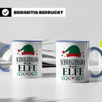 Schwiegermama Elfe Tasse lustig Spruch Geschenk für Schwiege – Blau [farbe:blau]