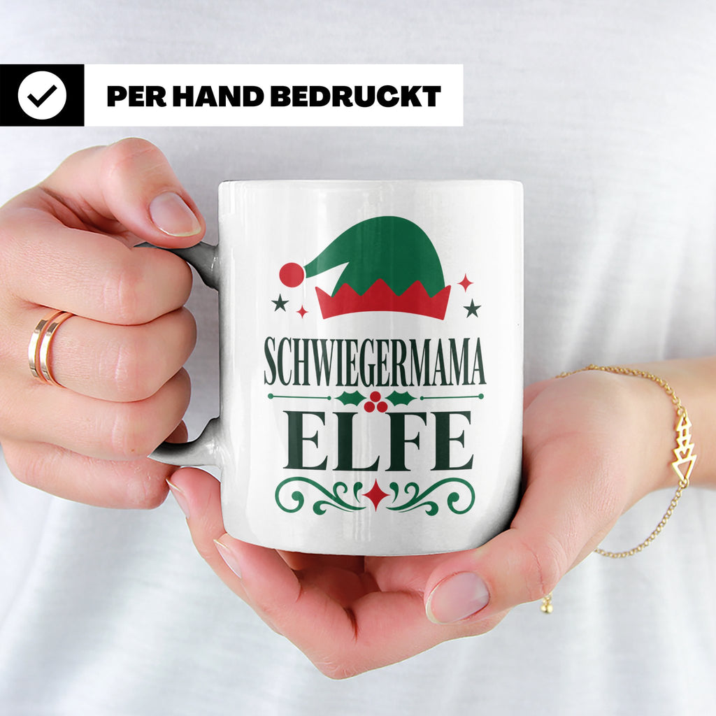 Schwiegermama Elfe Tasse lustig Spruch Geschenk für Schwiege – Weiß [farbe:weiß]
