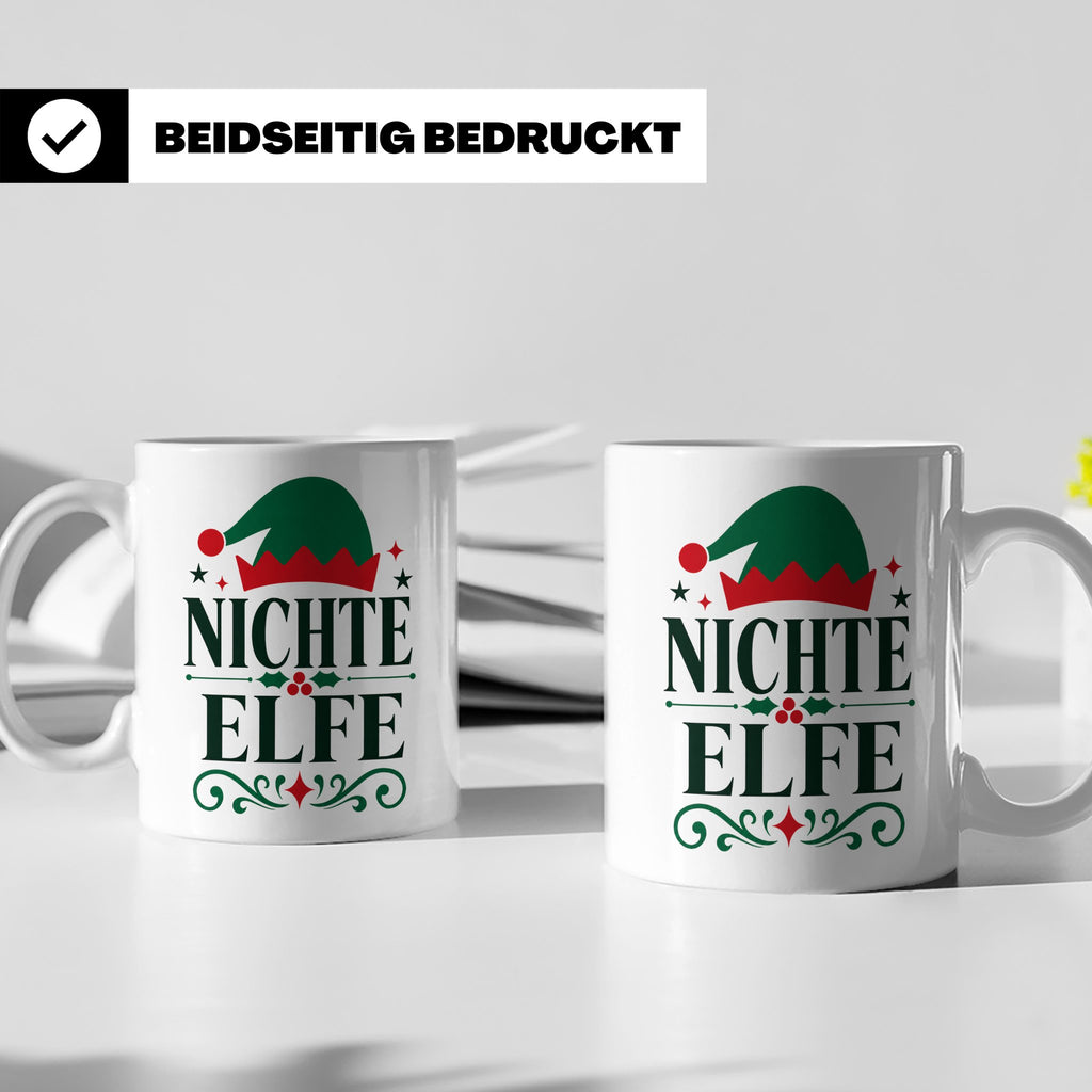 Nichte Elfe Tasse lustig Geschenk für die beste Nichte von T – Weiß [farbe:weiß]