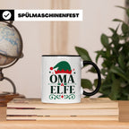 Oma Elfe Tasse lustig für die beste Oma als Geschenkidee zu  – Schwarz [farbe:schwarz]