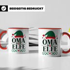 Oma Elfe Tasse lustig für die beste Oma als Geschenkidee zu  – Rot [farbe:rot]
