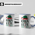 Oma Elfe Tasse lustig für die beste Oma als Geschenkidee zu  – Blau [farbe:blau]