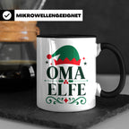 Oma Elfe Tasse lustig für die beste Oma als Geschenkidee zu  – Schwarz [farbe:schwarz]