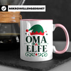 Oma Elfe Tasse lustig für die beste Oma als Geschenkidee zu  – Rosa [farbe:rosa]