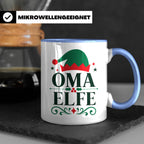 Oma Elfe Tasse lustig für die beste Oma als Geschenkidee zu  – Blau [farbe:blau]
