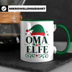 Oma Elfe Tasse lustig für die beste Oma als Geschenkidee zu  – Grün [farbe:grün]
