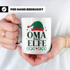 Oma Elfe Tasse lustig für die beste Oma als Geschenkidee zu  – Weiß [farbe:weiß]