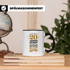 20. Geburtstag Tasse - Als Gott mich schuf Geschenkidee - Lu – Schwarz [farbe:schwarz]