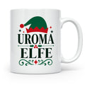 Uroma Elfe Tasse lustig Weihnachts Partnerlook Familie Gesch – Weiß [farbe:weiß]