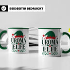 Uroma Elfe Tasse lustig Weihnachts Partnerlook Familie Gesch – Grün [farbe:grün]