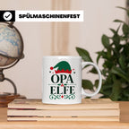 Opa Elfe Tasse lustig Großvater Spruch Kaffeetasse Geschenki – Weiß [farbe:weiß]