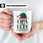 Opa Elfe Tasse lustig Großvater Spruch Kaffeetasse Geschenki – Weiß [farbe:weiß]