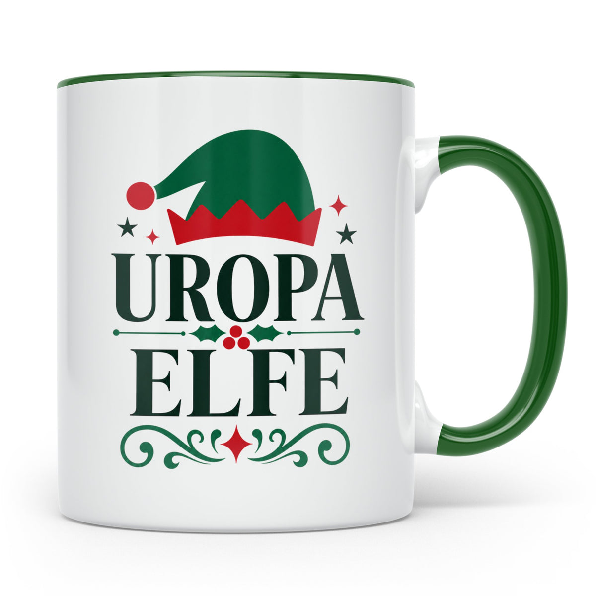 Uropa Elfe Tasse lustiges Urgroßvater Geschenk | Weihnachtse – Grün [farbe:grün]