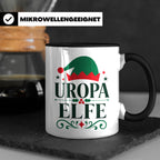 Uropa Elfe Tasse lustiges Urgroßvater Geschenk | Weihnachtse – Schwarz [farbe:schwarz]