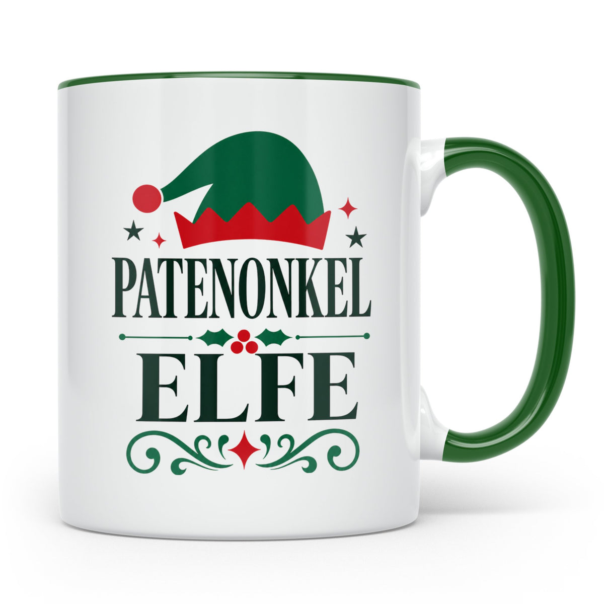 Patenonkel Elfe Tasse lustig Geschenk für Patenonkel Onkel E – Grün [farbe:grün]
