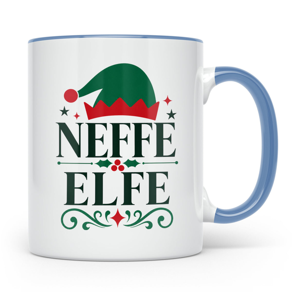Neffe Elfe Tasse lustiges Geschenk für den besten Neffen, Wi – Blau [farbe:blau]