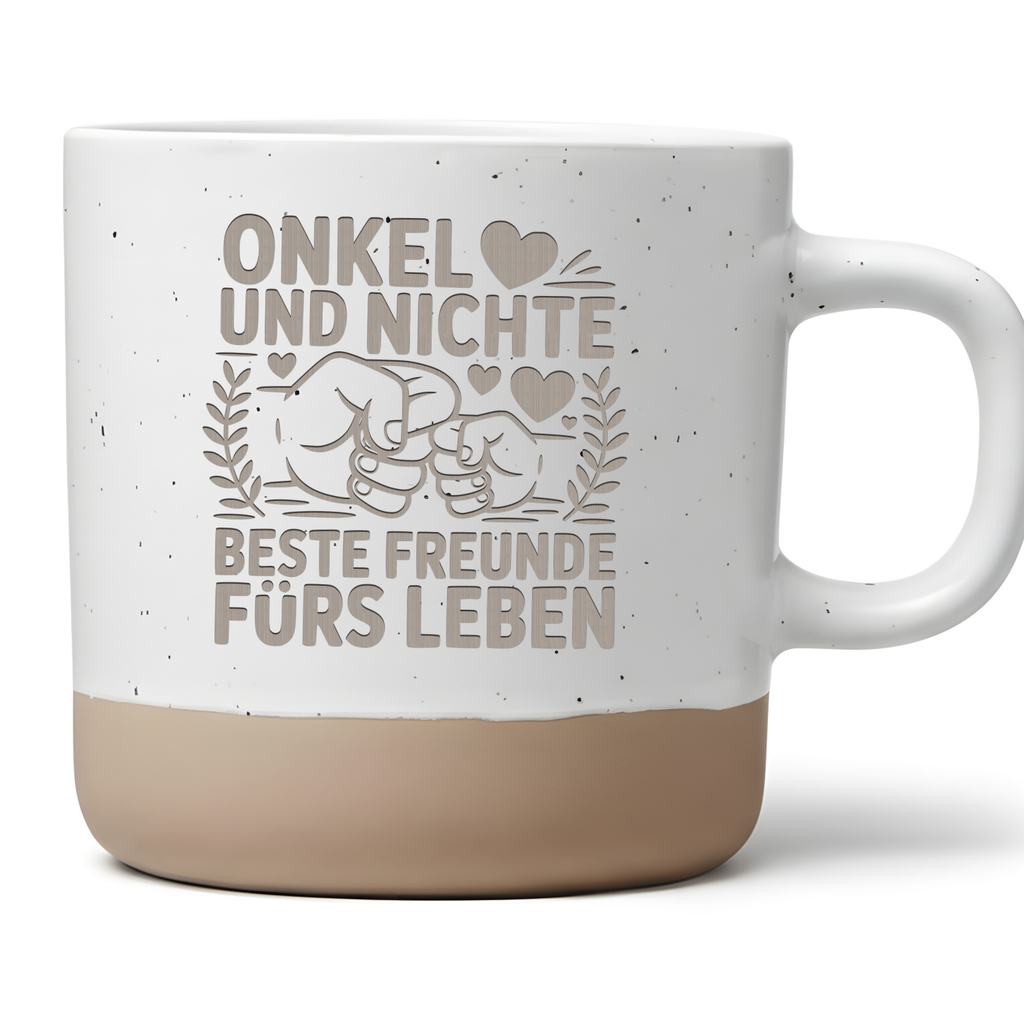 Tasse Onkel und Nichte Beste Freunde fürs Leben Kaffeetasse Geschenk für Onkel Geburtstag Weihnachtsgeschenk Onkelkind Becher Fistbump