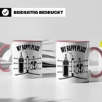Boxer Tasse My Happy Place Spruch Kampfsport Boxring Geschen – Rosa [farbe:rosa]