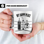 Boxer Tasse My Happy Place Spruch Kampfsport Boxring Geschen – Weiß [farbe:weiß]
